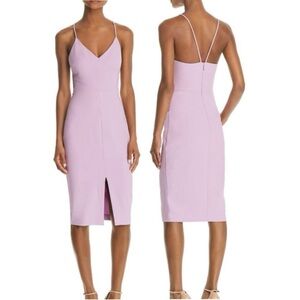 Likely | Brooklyn Front-Slit Midi Dress in Twilight Mist Size 2